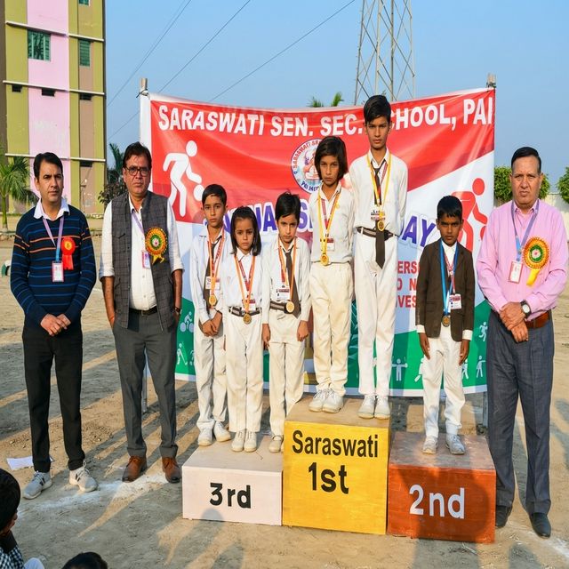 Annual Sports Day Podium